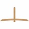 Ekena Millwork Bellingham Timber Gable Bracket, Western Red Cedar, 96"W x 48"H x 3 1/2"D x 5 1/2"F, 12/12 Pitch GBW096X48X0406BEL00SWR - alternate 1